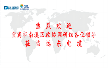 南溪區(qū)政協(xié)黨組書記、主席余水情率隊(duì)蒞臨遠(yuǎn)東電纜宜賓參觀調(diào)研